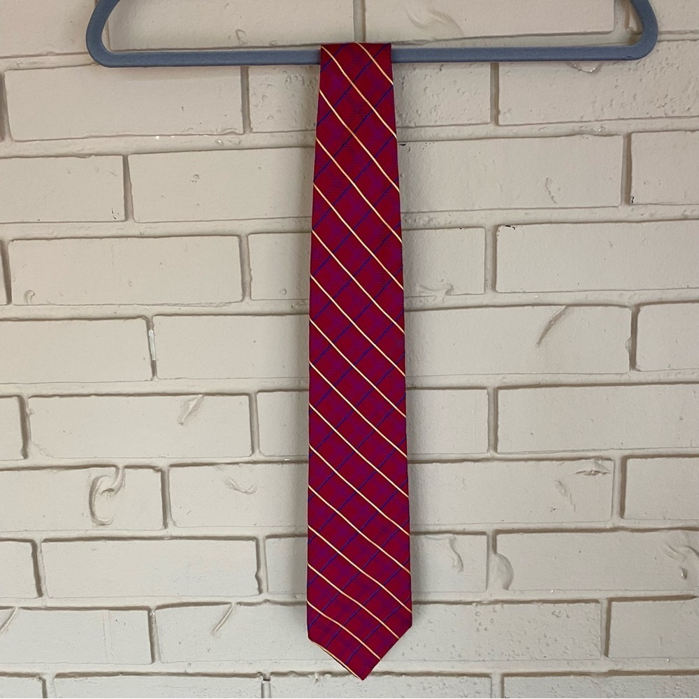 Vtg 90s Tommy Hilfiger Silk Tie Mens Preppy Collegiate Frat Boy Academia USA